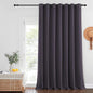 NICETOWN Blackout Curtains for Sliding Glass Door Room Divider Noise Reduce Curtain Panel Portable Window Screen Sliding Partition, W100 x L102 inches, 1 Panel, Greyish Purple