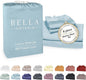 Bella Coterie Luxury Bamboo Viscose Full Size Sheet Set | 100% Organically Grown | Ultra Soft | Cooling for Hot Sleepers | 18" Deep Pocket [Coastal Blue]