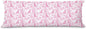 Pink Chinoiserie Labrador Retriever Dog 20x54 Body Pillow Cover with Zipper,Labrador Retriever Decor,Grandmillennial Pink Dog Decorative Body Pillow Cases for Bed Couch