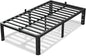 12 Inch Twin XL Bed Frame, 3500Lbs Heavy Duty Metal Platform with Round Corner Legs Mattress Slide Stopper, Steel Slat Support No Box Spring Needed, Noise Free, Non-Slip, Easy Assembly