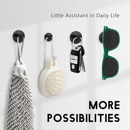 SmiLife Black Cable Clips 9 PCS, Adhesive Cable Organizer Phone Charging Cord Holder, Wire Organizer for Desk