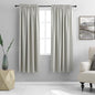 DONREN Light Gray Blackout Curtains - All Season Thermal Insulated Rod Pocket Room Darkening Curtains for Bedroom (2 Panels,42 W x 72 Inch Length)