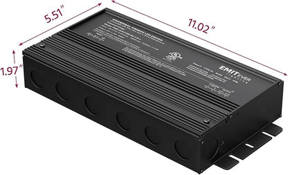 EMITEVER Dimmable Led Driver, 600W AC 110V-277V to DC 24V Transformer, 5-in-1 Dimming: ELV/MLV/TRIAC / 0-10V / 1-10V / 10V PWM/Potentiometer, Waterproof IP67 and UL Listed
