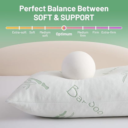 Body Pillow for Adults, Memory Foam Long Pillow for Side Sleeper, Fluffy and Firm Full Body Pillow with Removable Pillowcase,Adjustable Filling,20×54 Inch,Green