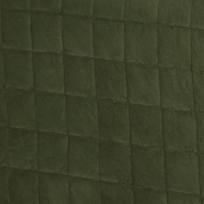 Touch of Class Camden Luxury Bedding | Warm Deep Sage Color | Classic Fitted Bedspread | Faux Suede Box Quilted Design | Designed 2 Piece Set Includes Twin Bedspread and 1 Standard Sham