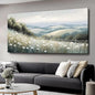 Sea of Flowers Canvas Wall Art - Modern landscape Paintings for Living Room, Bedroom Wall Decor, Framed Wall Art for Home or Office Decoration, Large Wall Art 75x150cm(30x60in)