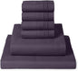 Mellanni King Sheet Set - 6-Piece Iconic Collection Bedding, (Including 4 Pillowcases), 16-Inch Deep Pocket, Easy Care, Extra Soft, Cooling Sheets, Brushed Microfiber - Purple