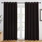 NICETOWN Toffee Brown Blackout Curtains 84 inch Length, Grommet Top Room Darkening Drapes for Bedroom Living Room, Light Blocking Window Covering for Privacy (W66 x L84 Inch, 1 Panel)