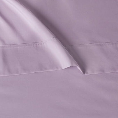 Amazon Basics Lightweight Super Soft Easy Care Microfiber 4 Piece Bedsheets Set with 14-Inch Deep Pockets, Queen, Frosted Lavender, Solid