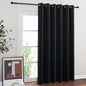 NICETOWN Blackout Curtain for Sliding Door, Patio Door Curtains, Thermal Insulated Wide Drapes/Draperies for Bedroom (Black, 80 by 84 inches)