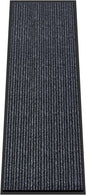 Kuyal Front Door Mat, 2'x6' Indoor Outdoor Entrance Mat, Commercial Floor Mats Inside Outside Entrance, Heavy Duty Durable Welcome Mats, Rubber Backing Non Slip Outdoor Mats for Entryway,Dark Gray