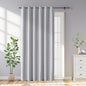100% Blackout Curtains 90 Inch Length 2 Panels Set, Black Out Curtains for Living Room, Greyish White Thermal Insulated Grommet Drapes Bedroom Luxury Decor Privacy(70W × 90L inch, Greyish White)