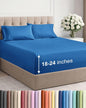Extra Deep Twin XL Sheet Set - 4 Piece Breathable and Cooling Sheets - Hotel Luxury Bed Sheets Set - Easy Fit - Soft, Wrinkle Free and Comfy Sheets Set - Royal Blue Sheet Set with Extra Deep Pockets