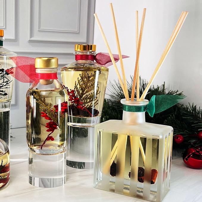 LOVSPA Reed Diffuser Set, Coconut Cabana Scented Oil Diffuser with Sticks, Home Fragrance Accessories for Bathroom Shelf Decor, Aroma Diffusers for Home or Office Desk, USA Made