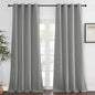 NICETOWN Blackout Bedroom Curtain 120 inches Long - Grommet Thermal Curtain Room Darkening Window Treatment Light Blocking Drape for Living Room (Silver Grey, 1 Panel, W52 x L120)