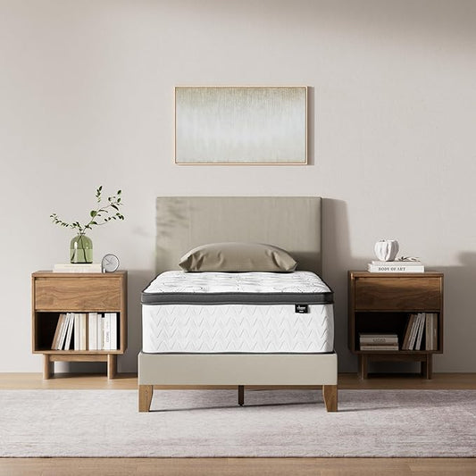 Signature Design by Ashley Chime Hybrid Twin 12" Mattress with Gel Memory Foam, Medium Firm, Pressure Relief, Fiberglass Free Mattress in a Box