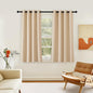 NICETOWN Biscotti Beige Blackout 54 inch Curtain for Cafe, Window Treatment Thermal Insulated Solid Grommet Vertical Drapes Sound Reducing for Bedroom, 1 Panel, W46 x L54