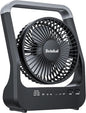 Svinkal Battery Powered Fan, 10000mah Portable Desk Fan with Timer, 3 Speeds, Whisper Quiet, 180° Rotation, Portable Fan for Office, Bedroom, Outdoor, Camping
