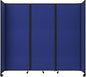 Versare Room Divider 360 Portable Wall Partition | Folding Panels | Large Freestanding Divider | Locking Wheels | Temporary Room Separator