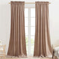 StangH Blush Beige Kids Bedroom Curtains Velvet Room Darkening Doorway Dividers Heavy Thick Privacy Window Panels for Living Dining Room Office, W42 x L90, 2 Panels