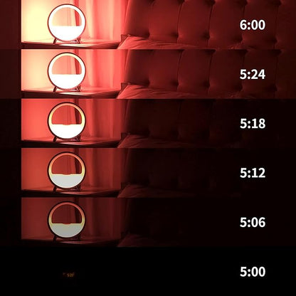 Dekala Arches Gradual Sunrise Alarm Clock with Wireless Charging, Sunset White Noise Sound Machine Loud Sunsire Alarm Clock for Heavy Sleepers Smart Ambient Lamp Sunrise App/Touch Control
