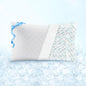 Sophia & William Cooling Bed Pillow for Sleeping (Standard Size) Adjustable Shredded Memory Foam Pillow for Side, Back and Stomach Sleepeers
