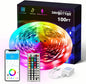DAYBETTER Smart RGB Led Strip Lights, 100ft Led Lights for Bedroom with App Control, Multicolor Changing Led Light Strips Apply for Home Decor, Living Room, Kitchen, Home Party Decoration