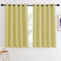 NICETOWN Blackout Curtains 54 Inches Long, Thermal Insulated Room Darkening Curtains for Bedroom, Window Treatment Drapes for Living Room Nursery (W66 x L54 Inch, Paler Yellow, 1 Panel)