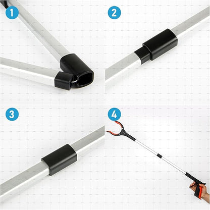 Grabber Reacher Tool, 32" Grabbers for Elderly, Lightweight Extra Long Handy Trash Claw Grabber, Mobility Aid Reaching Assist Tool for Trash Pick Up, Nabber, Litter Picker, Arm Extension (Orange3)