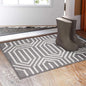 Indoor Doormat 20"x 32", Absorbent Front Back Door Mat, Rubber Backing Non Slip Floor Mats Inside Mud Dirt Trapper Outside Entrance Door Rug Carpet, Machine Washable Low Profile - Grey Time Cloister