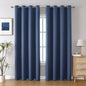ChrisDowa Grommet Blackout Curtains for Bedroom and Living Room - 2 Panels Set Thermal Insulated Room Darkening Curtains (Stone Blue, 52W x 72L)