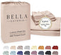 Bella Coterie Luxury Bamboo Viscose Queen Size Sheet Set | 100% Organically Grown | Ultra Soft | Cooling for Hot Sleepers | 18" Deep Pocket [Dusty Rose]