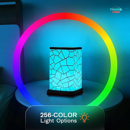 Friendship Lamp® by Filimin Classic - Best Friend Lamps Wi-Fi Touch Lamp LED Light for Long-Distance, Connection, Relationship, Friendship, Gifts, Love, 200+ Colors, App Setup - Set of 2