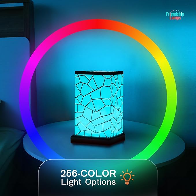 Friendship Lamp® by Filimin Classic - Best Friend Lamps Wi-Fi Touch Lamp LED Light for Long-Distance, Connection, Relationship, Friendship, Gifts, Love, 200+ Colors, App Setup - Set of 4