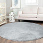Latepis Grey Shag Rugs 5ft Round Rug Washable Faux Rabbit Fur Rug Fluffy Fuzzy Soft Circle Rugs for Living Room Bedroom Nursery Boho Teen Room Decor