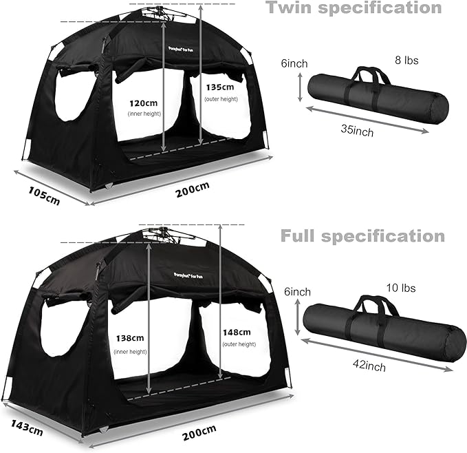 Indoor Instant Privacy Bed Tent for Sleeping,Quick Set-up Bed Canopies,Portable Bed Drapes with Large Space and 3 Doors (Pink, Full)