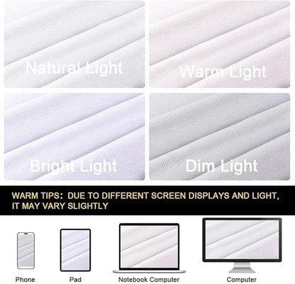 PrinceDeco 100% Blackout Linen Curtains for Bedroom Linen Blackout Curtains 84 Inches Sliding Door Curtain Thermal Drapes for Sliding Glass Door Room Divider Drapes,W100 X L84 Inch, Pure White
