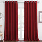NICETOWN Blackout Curtain Drape for Bedroom - Light Reducing Thermal Insulated Solid Grommet Room Darkening Window Curtain 90 inches Long for Living Room (Burgundy Red, 1 Piece, W66 x L90)