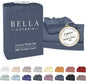 Bella Coterie Luxury Bamboo Viscose Twin XL Size Sheet Set | 100% Organically Grown | Ultra Soft | Cooling for Hot Sleepers | 18" Deep Pocket [Slate Blue]