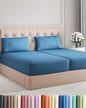 Split King Size 5 Piece Sheet Set - Comfy Breathable & Cooling Bed Sheets Set - Hotel Luxury Bedding for Women, Men, Kids, Teens, Boys & Girls - Deep Pockets and Wrinkle Free - Oeko-Tex - Denim Blue