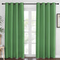 NICETOWN Blackout Curtains 84 Inch Length, Thermal Insulated Room Darkening Drapes Grommet Window Covering for Living Room Bedroom (W52 x L84 Inch, 1 Panel, Froest Green)