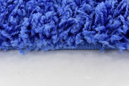 Unique Loom Solid Shag Collection Area Rug (3' 3" x 5' 3" Rectangle, Periwinkle Blue)