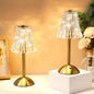Liliful 1 Pcs Cordless Table Lamp Rechargeable Touch LED Small Gold Portable Battery Operated USB-c Desk Lamp 3 Color Dimmable for Bedroom Living Room Dining (Gold,Rose Style)