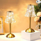 Liliful 6 Pcs Cordless Table Lamp Rechargeable Touch LED Small Gold Portable Battery Operated USB-c Desk Lamp 3 Color Dimmable for Bedroom Living Room Dining (Gold,Rose Style)