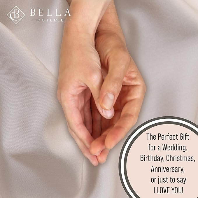 Bella Coterie 7 Piece Luxury Bamboo Viscose Split King Size Sheet Set | 2 Fitted Sheets for Adjustable Beds | 100% Organically Grown | Cooling for Hot Sleepers | 4 Pillowcases [Dune]