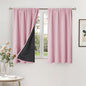 BGment Pink Blackout Curtains for Nursery, Short Kids Curtains Thermal Insulated Noise Canceling Full Sun Block Girls Baby Room Curtains 45 Inch Length, 2 Panels, Each Small Drape 52 Inch Wide