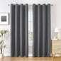 ChrisDowa Blackout Curtains 84 inches Long for Bedroom - 2 Panels Set Grommet Thermal Insulated Room Darkening Curtains for Living Room (Grey, 52 x 84 Inch)