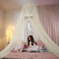Bollepo Yellow Bed Canopy for Girls with Glowing Stars - Princess Yellow Baby Canopy for Bed, Netting Room Decor, Ceiling Tent, Canopy | Single, Twin, Full, Queen Size Kids Bed
