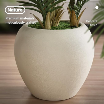 Artificial Palm Tree Plant - 8FT Tall Fake Tree with Realistic Look & UV Protection - Large Indoor Outdoor Faux Floor Plant for Home Office Decor