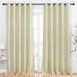 NICETOWN Room Darkening Beige Curtains 102 inches Long 2 Panels, Grommet Thermal Curtains Light & Sound Reducing Window Treatments for Living Room/Bedroom, W66 x L102